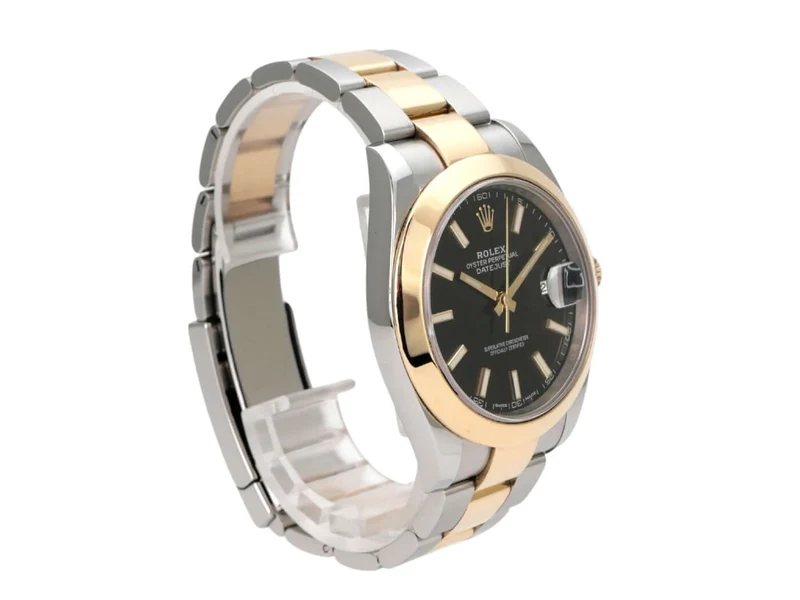 Rolex Datejust 41 Edelstahl Gelbgold 126303 Schwarz