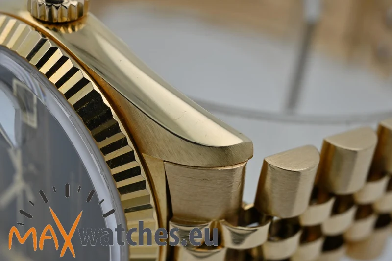 Rolex Oyster Perpetual Datejust 18k Yellow Gold 16018 Tiger Eye LC100 Tigerauge