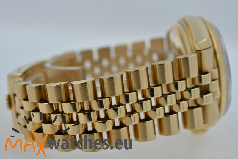 Rolex Oyster Perpetual Datejust 18k Yellow Gold 16018 Tiger Eye LC100 Tigerauge