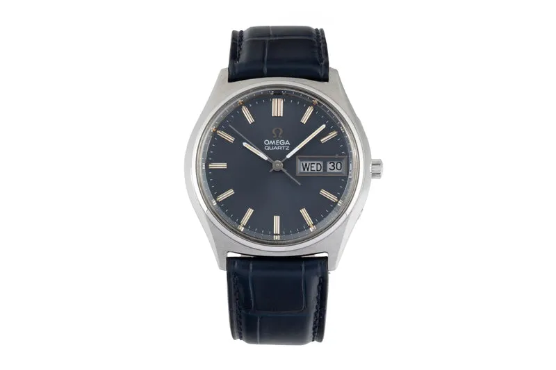 Omega steel quartz men's watch 196.0065 Vintage [2605216]