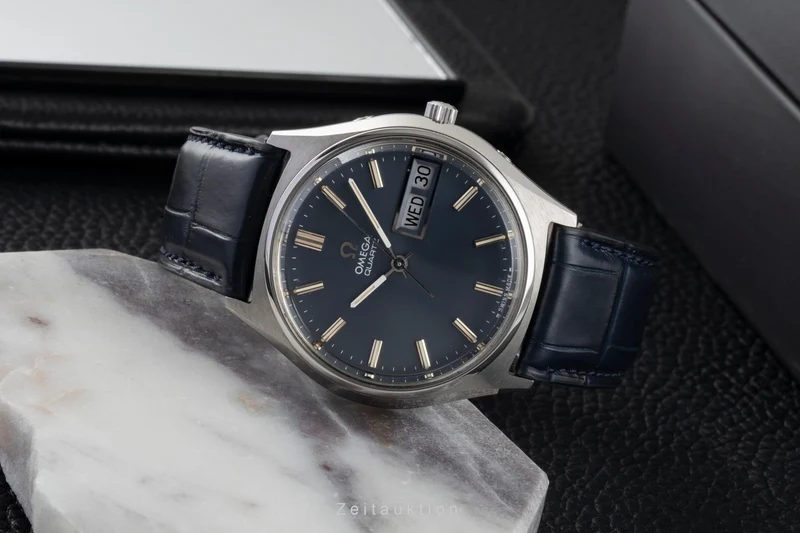 Omega steel quartz men's watch 196.0065 Vintage [2605216]