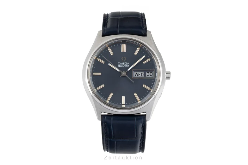 Omega steel quartz men's watch 196.0065 Vintage [2605216]