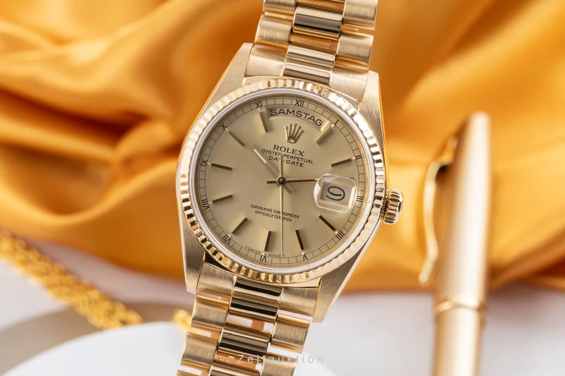 Rolex Day-Date 18 ct gold automatic men's watch 18038 [2605753]