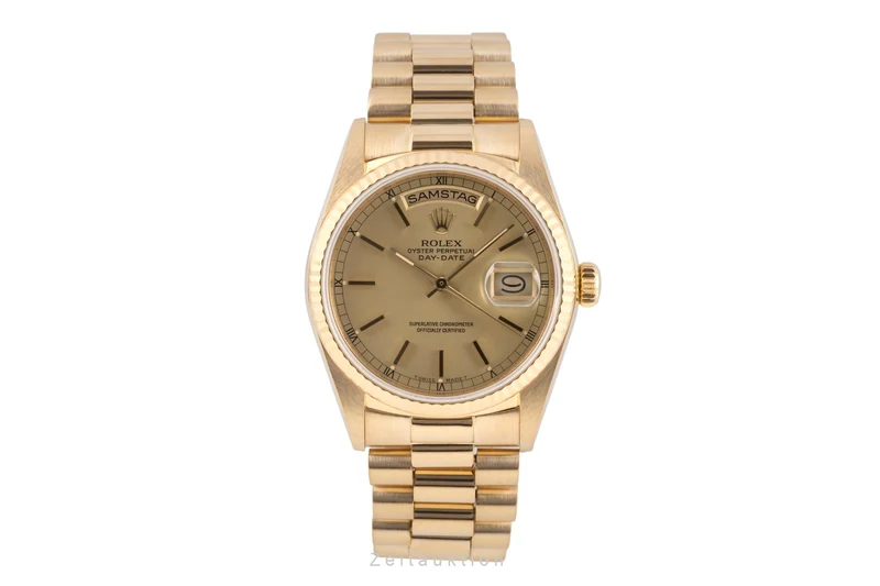 Rolex Day-Date 18 ct gold automatic men's watch 18038 [2605753]