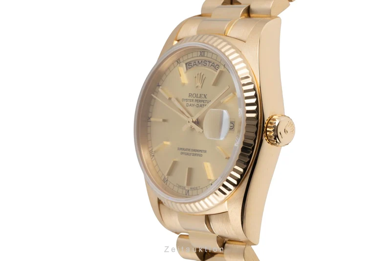 Rolex Day-Date 18 ct gold automatic men's watch 18038 [2605753]
