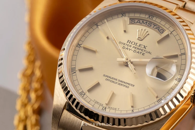Rolex Day-Date 18 ct gold automatic men's watch 18038 [2605753]