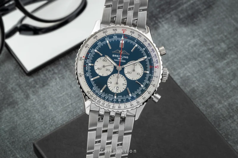Breitling Navitimer chronograph steel automatic men's watch AB0137211C1A1 LP: 9850EUR [2605863]