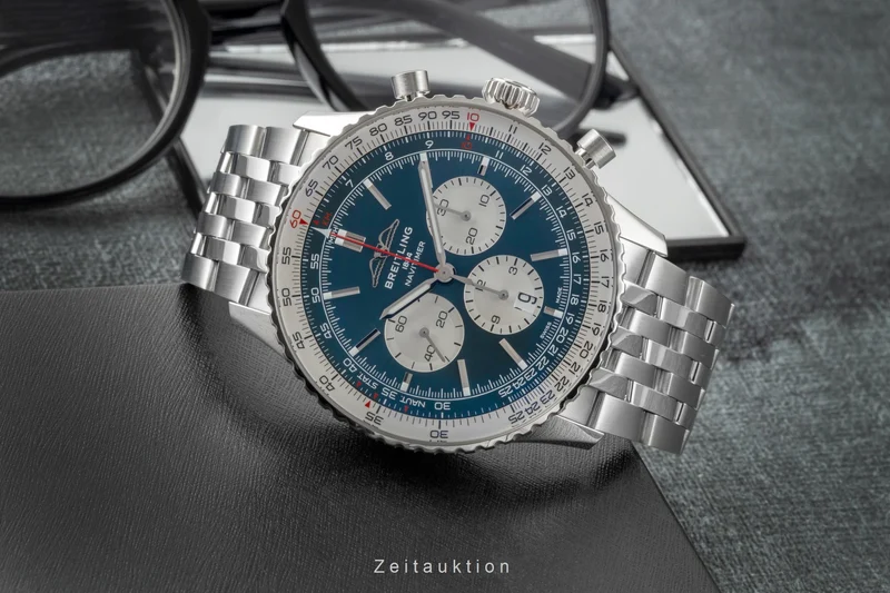 Breitling Navitimer chronograph steel automatic men's watch AB0137211C1A1 LP: 9850EUR [2605863]