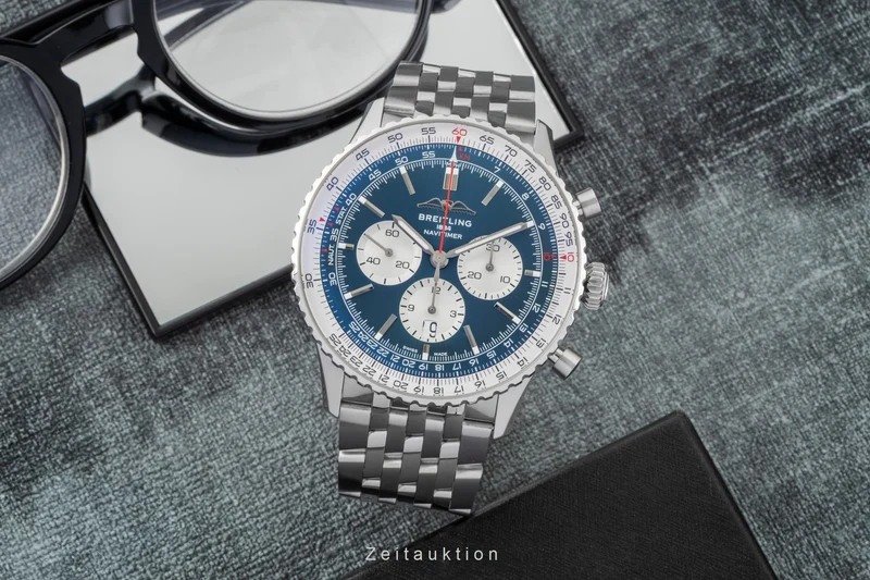 Breitling Navitimer chronograph steel automatic men's watch AB0137211C1A1 LP: 9850EUR [2605863]