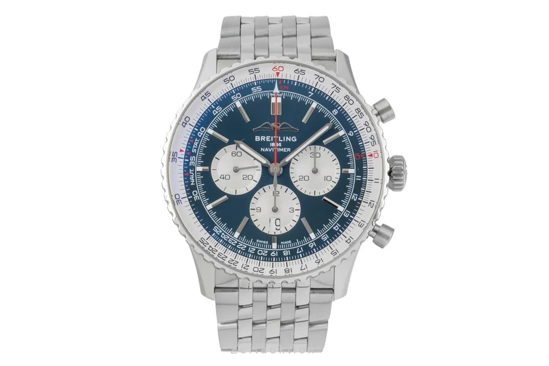 Breitling Navitimer chronograph steel automatic men's watch AB0137211C1A1 LP: 9850EUR [2605863]