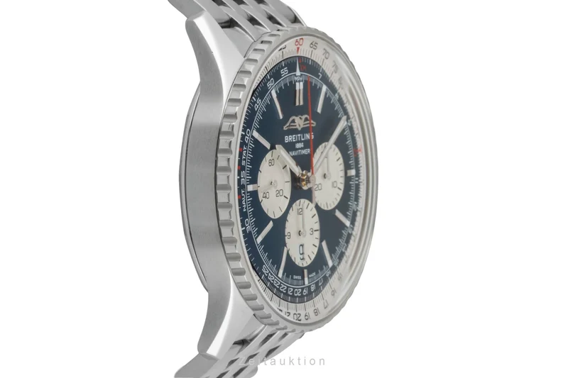 Breitling Navitimer chronograph steel automatic men's watch AB0137211C1A1 LP: 9850EUR [2605863]