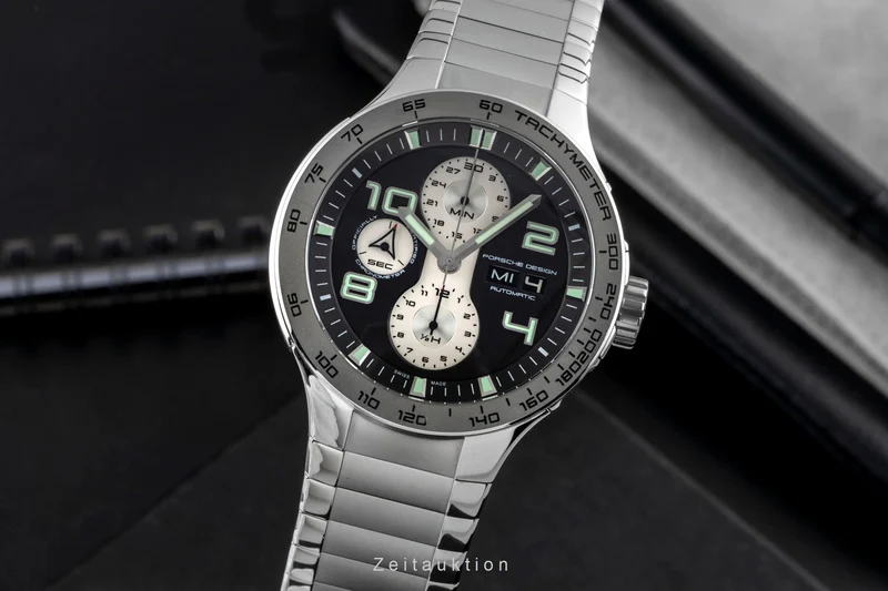 Porsche Design Flat Six chronograph steel automatic men's watch 6340.41.44.AL [2605531]