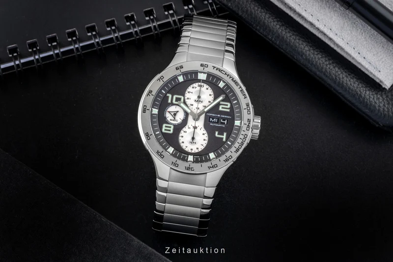 Porsche Design Flat Six chronograph steel automatic men's watch 6340.41.44.AL [2605531]