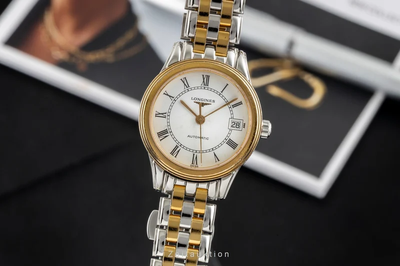 Longines Flagship gilt / steel automatic women's watch L4.274.3 [2604822]