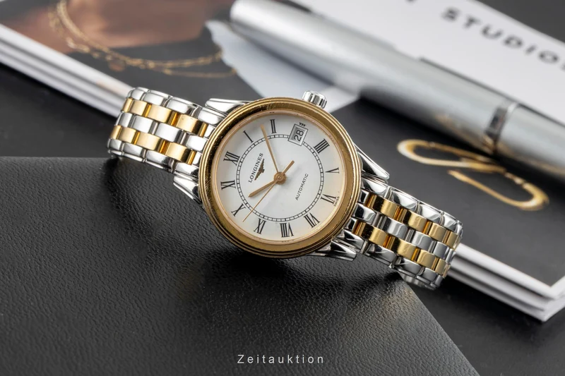 Longines Flagship gilt / steel automatic women's watch L4.274.3 [2604822]