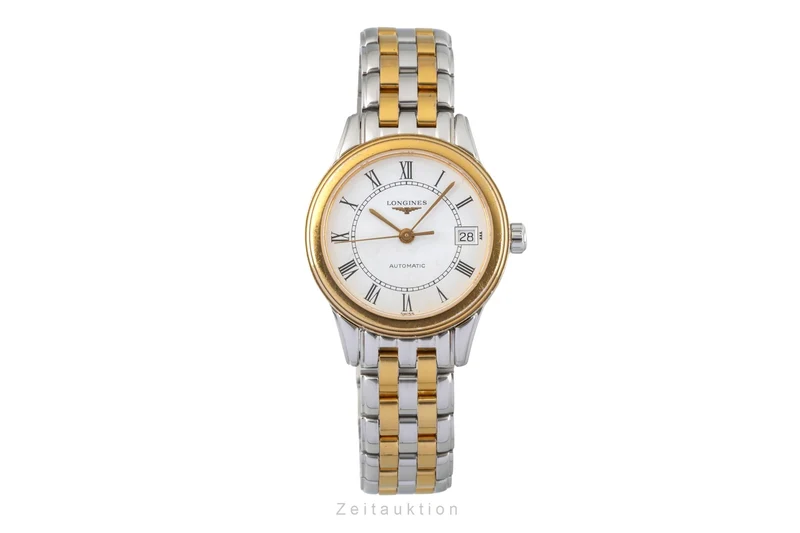 Longines Flagship gilt / steel automatic women's watch L4.274.3 [2604822]