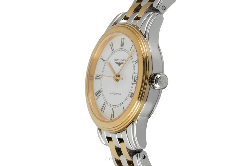 Longines Flagship gilt / steel automatic women's watch L4.274.3 [2604822]