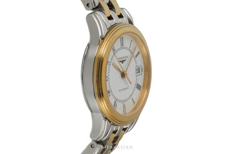 Longines Flagship gilt / steel automatic women's watch L4.274.3 [2604822]