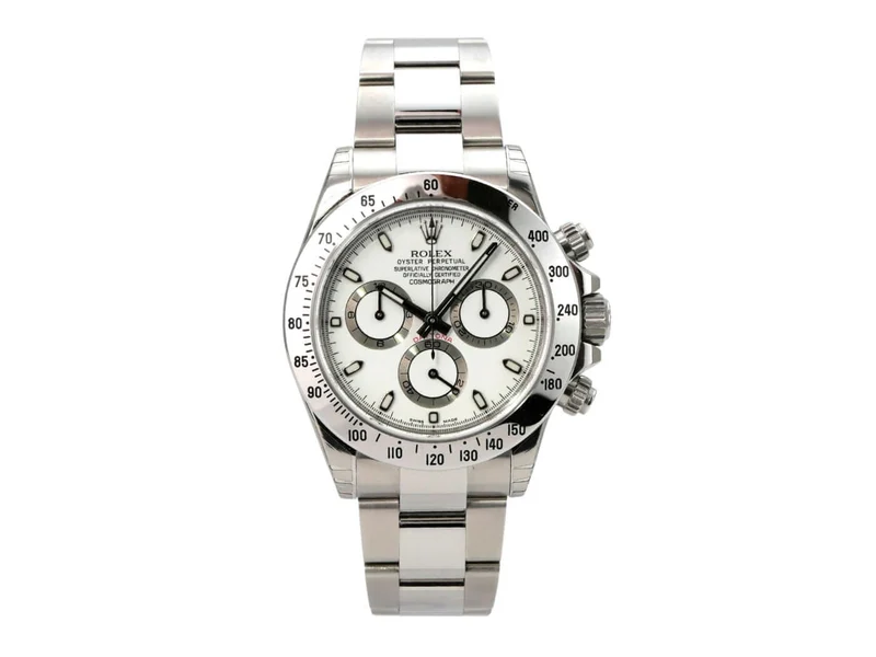 Rolex Daytona Edelstahl 116520 Weiß