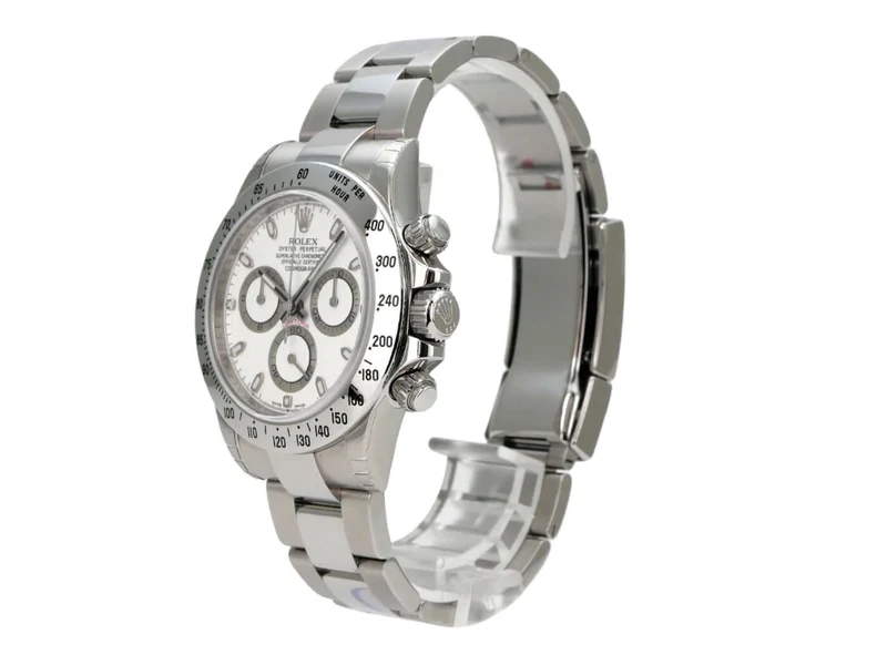 Rolex Daytona Edelstahl 116520 Weiß
