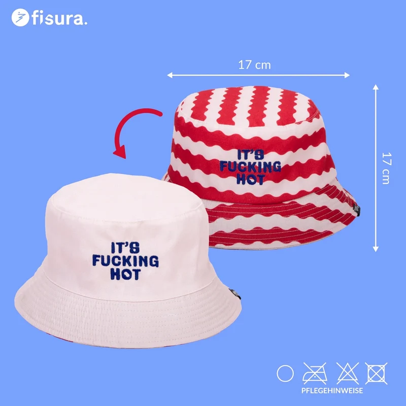 Bucket Hat "It's Fucking Hot" – Baumwolle | Fisura