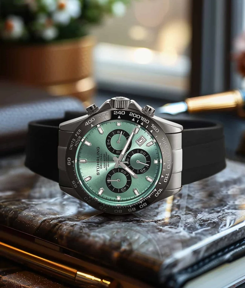 Stührling Aquamaster Chronograph Watch 42mm