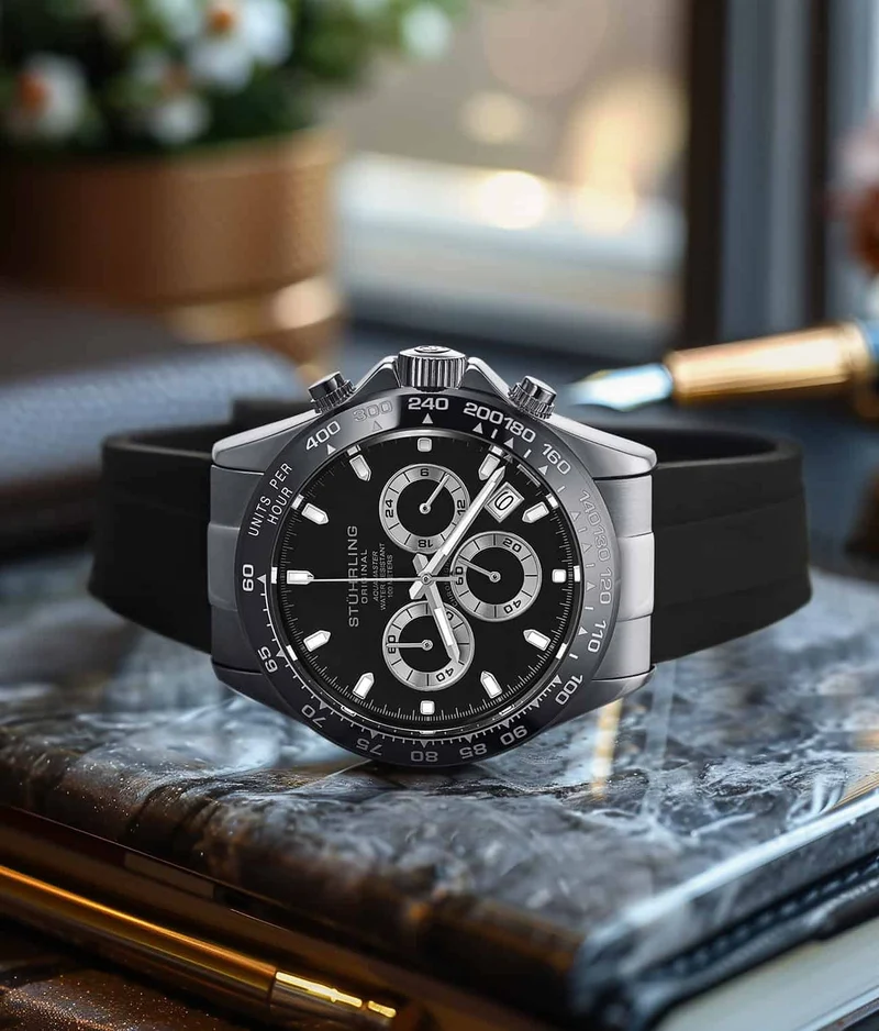 Stührling Aquamaster Chronograph Watch 42mm