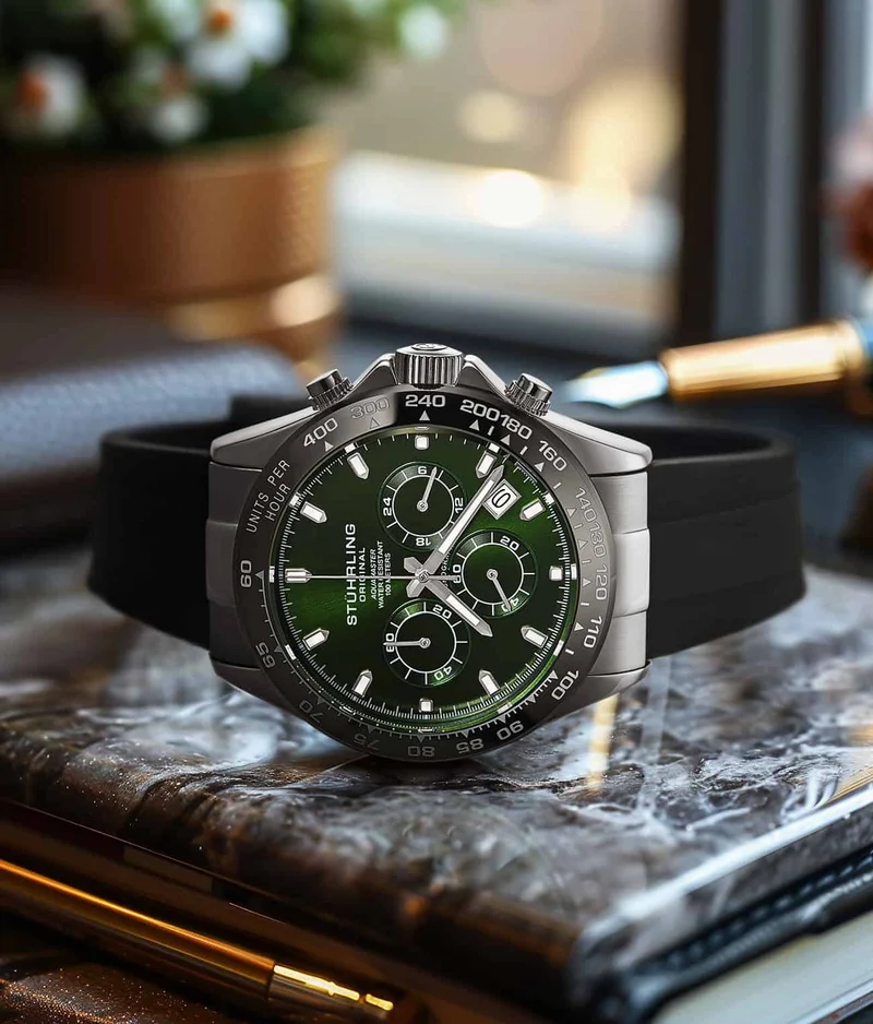 Stührling Aquamaster Chronograph Watch 42mm