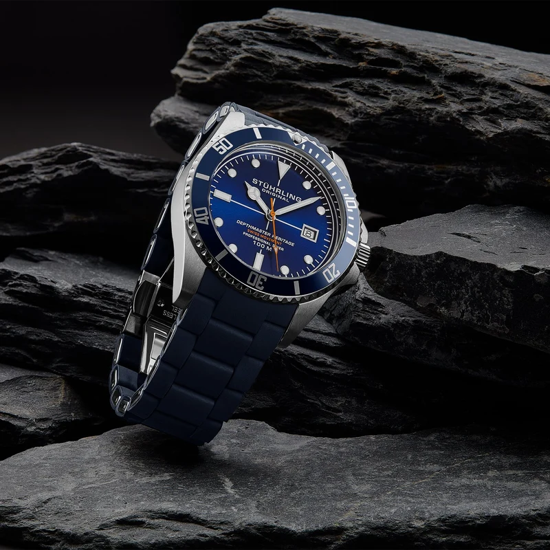 Stührling Datemaster Heritage 4087 Aquadiver 44mm