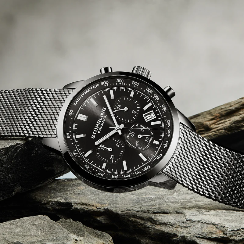 Stührling Chronoport 4082 Men's 44mm
