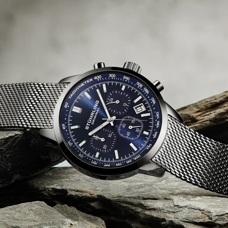 Stührling Chronoport 4082 Men's 44mm