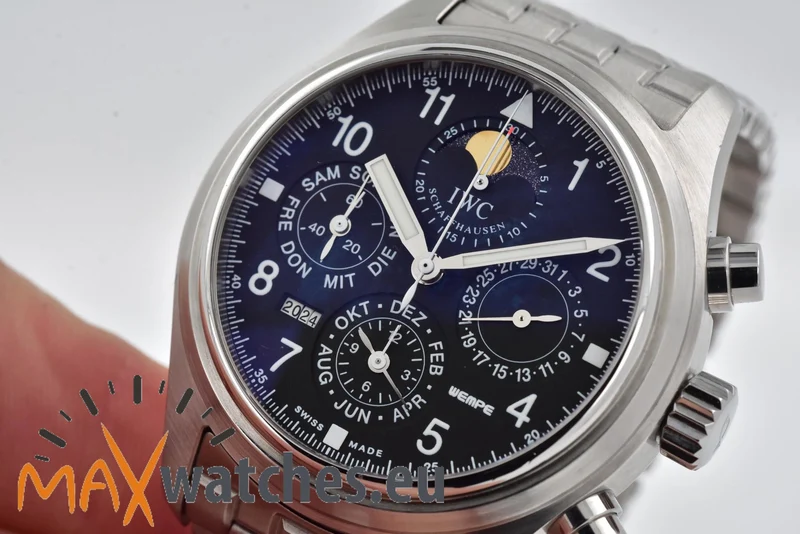 IWC Fliegerchronograph Perpetual Calendar Ewiger Kalender Pilot IW375701 Wempe Limited