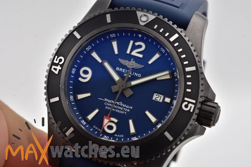 Breitling Superocean II 46 Blacksteel DLC M17368D71C1S1 Blue Dial