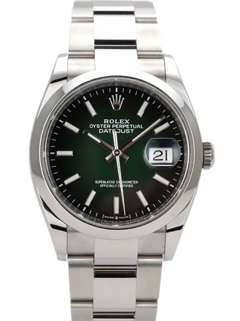 Rolex Datejust 36 Oystersteel 126200 Grün Ombre