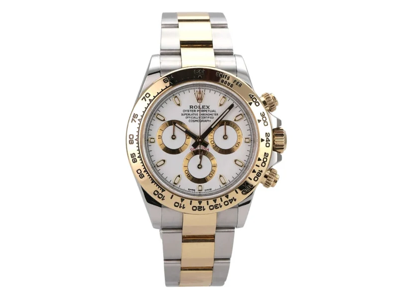 Rolex Daytona Edelstahl Gelbgold 116503 Weiss