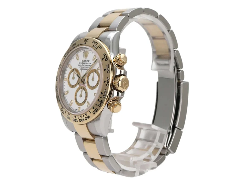 Rolex Daytona Edelstahl Gelbgold 116503 Weiss