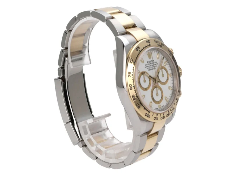 Rolex Daytona Edelstahl Gelbgold 116503 Weiss