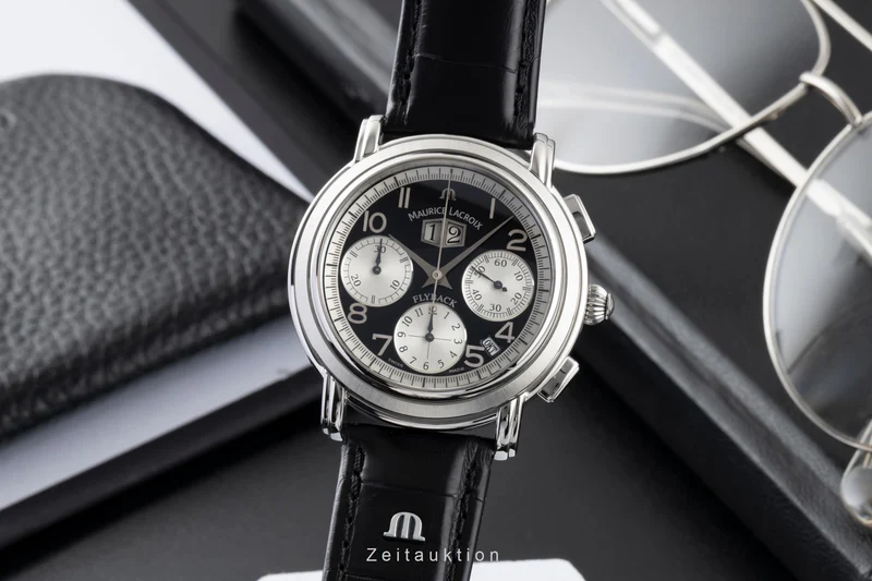 Maurice Lacroix Masterpiece Flyback chronograph steel automatic men's watch 15827 [2605719]