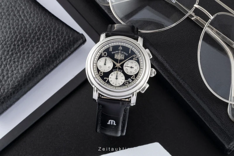 Maurice Lacroix Masterpiece Flyback chronograph steel automatic men's watch 15827 [2605719]