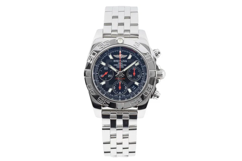 Breitling Chronomat 41 chronograph steel automatic men's watch AB0141 S014BB4PA Limited [2605550]