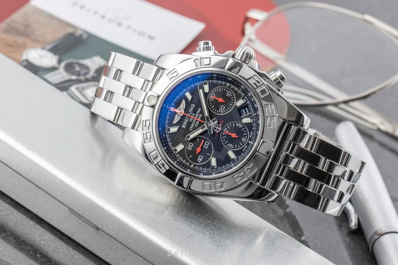 Breitling Chronomat 41 chronograph steel automatic men's watch AB0141 S014BB4PA Limited [2605550]
