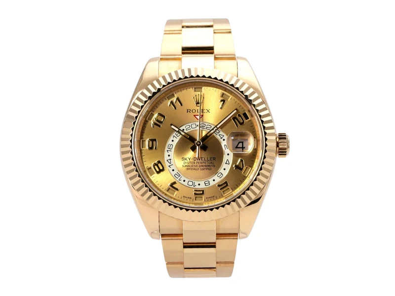 Rolex Sky-Dweller 326938 Gelbgold Champagnerfarben