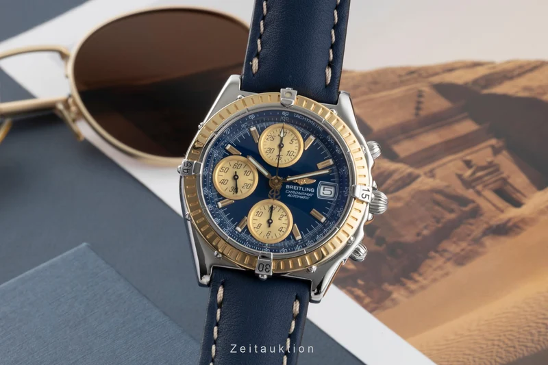 Breitling Chronomat chronograph steel / gold automatic men's watch D13350 [2605902]