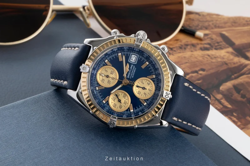 Breitling Chronomat chronograph steel / gold automatic men's watch D13350 [2605902]