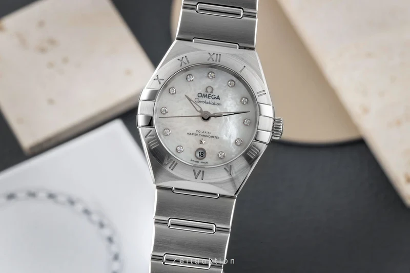 Omega Constellation steel automatic women's watch 131.10.29.20.55.001 LP: 8600EUR [2605844]