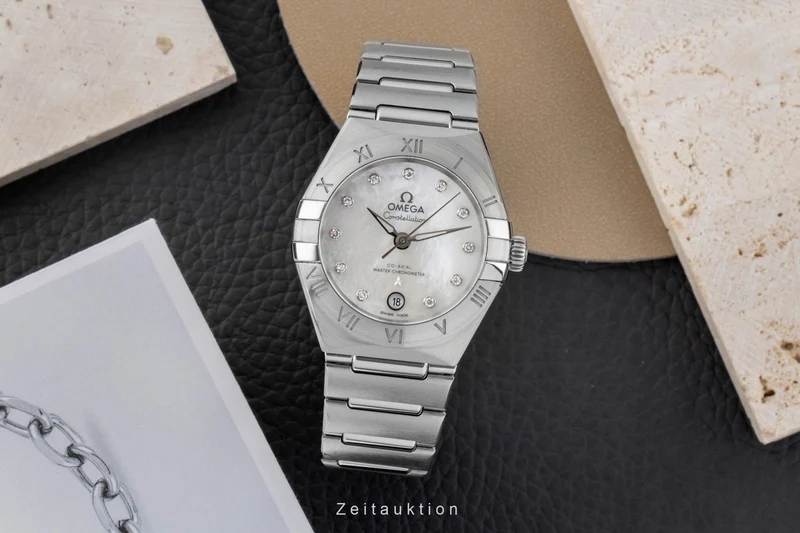 Omega Constellation steel automatic women's watch 131.10.29.20.55.001 LP: 8600EUR [2605844]