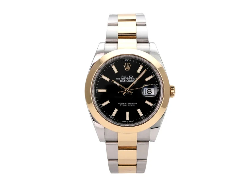 Rolex Datejust 41 Edelstahl Gelbgold 126303 Schwarz