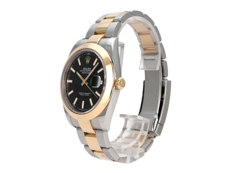 Rolex Datejust 41 Edelstahl Gelbgold 126303 Schwarz