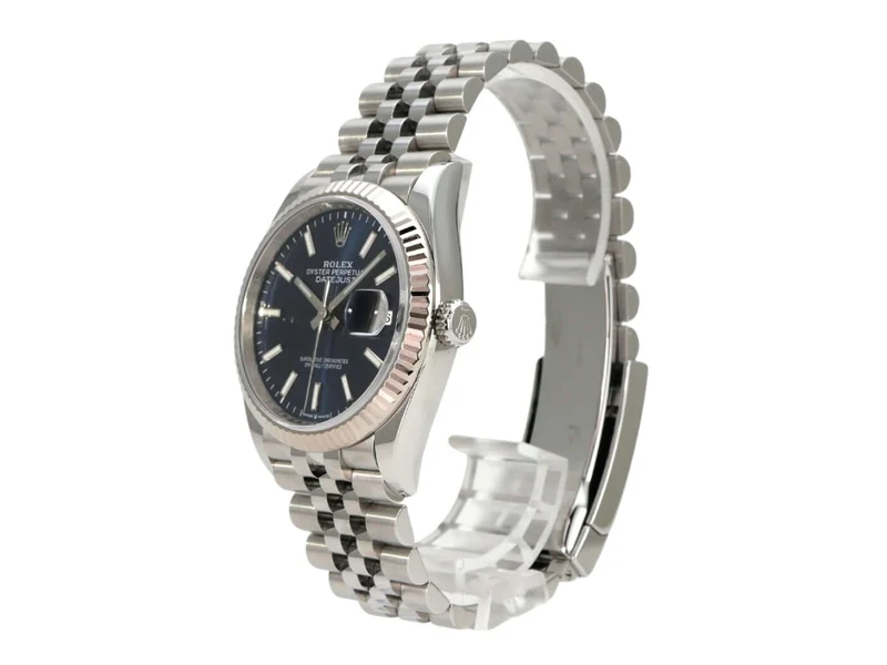 Rolex Datejust 36 Oystersteel Weißgold 126234 Blau Jubile-Band
