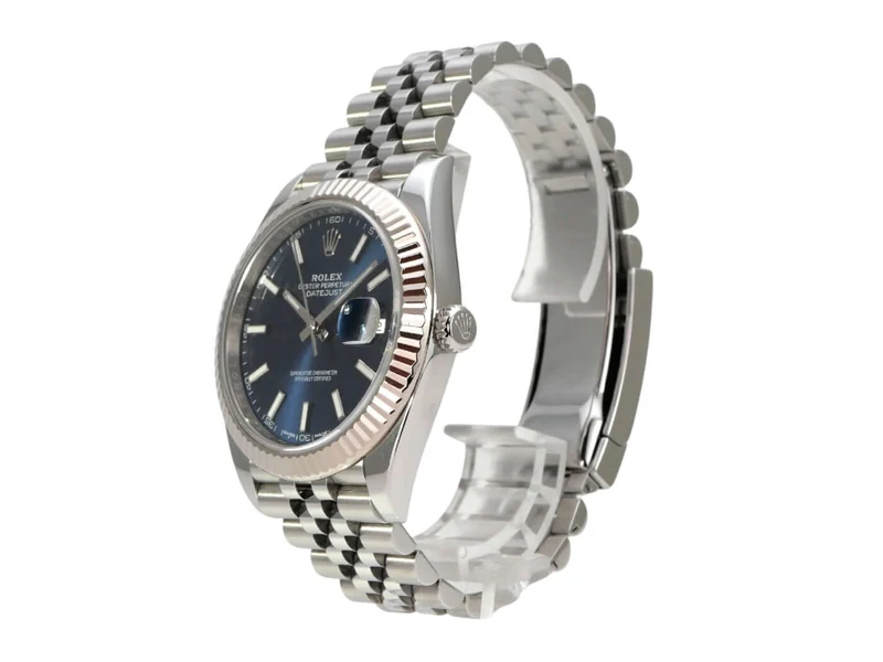 Rolex Datejust 41 Edelstahl Weißgold 126334 Blau Jubile-Band